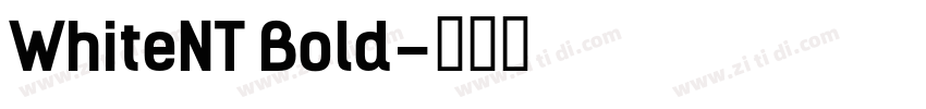 WhiteNT Bold字体转换